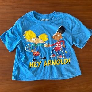 Target Nickelodean Hey Arnold Crop T-shirt